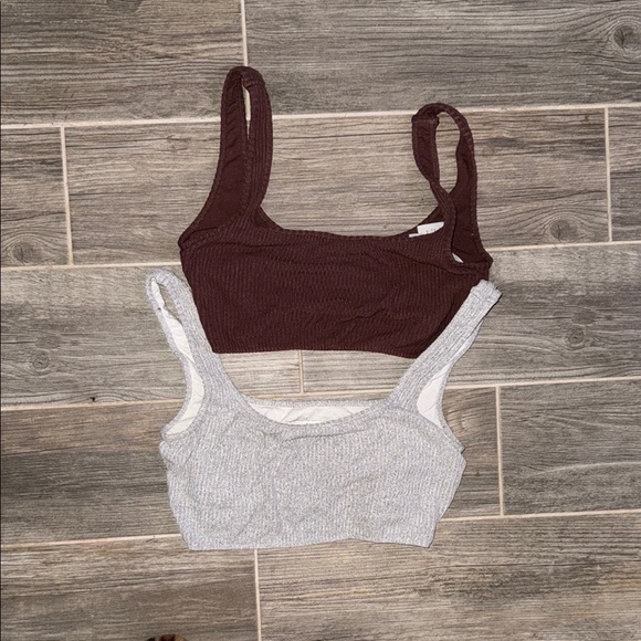 Abercrombie & Fitch Other - Abercrombie & Fitch Brown Ribbed Crop Top